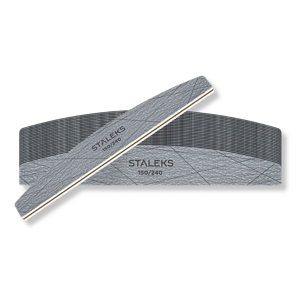 Staleks Smart 40 Crescent Mineral Nail Files 150/240 Grit 25 pcs