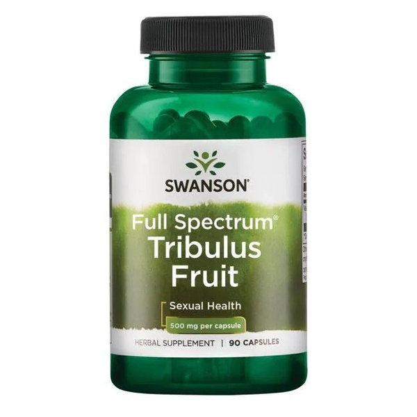 Swanson Full-Spectrum Tribulus Fruit 500mg Supporting Vitality and Energy 90 Capsules