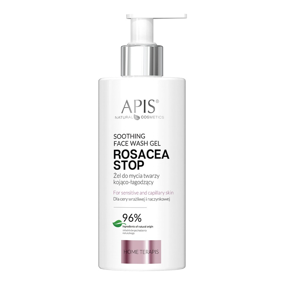 Apis Rosacea Stop Soothing and Calming Face Washing Gel for Capillary and Sensitive Skin 300ml