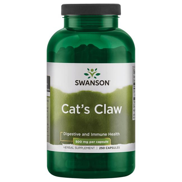 Swanson Cat's Claw 500mg Supporting the Immune System 250 Capsules