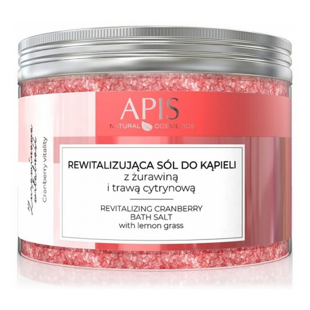Apis Revitalizing Bath Salt with Cranberries and Lemongrass for all Skin Types 650g