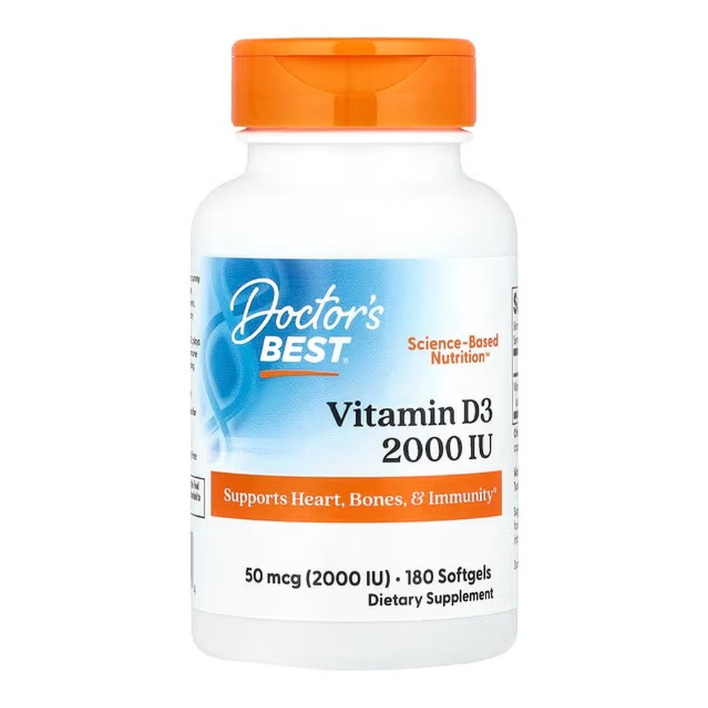 Vitamin D3, 2000 IU - 180 softgels