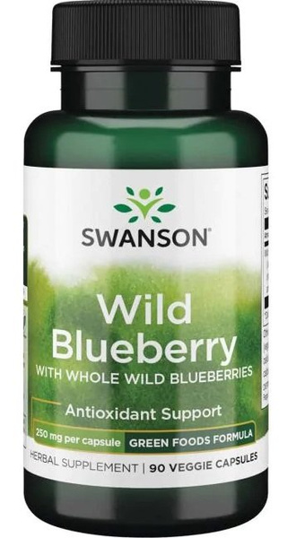 Swanson Wild Blueberry 250mg for Antioxidant Support 90 Vcaps