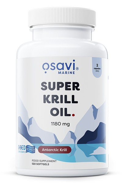 Osavi Super Krill Oil 1180mg for Heart and Liver Support 120 Softgels