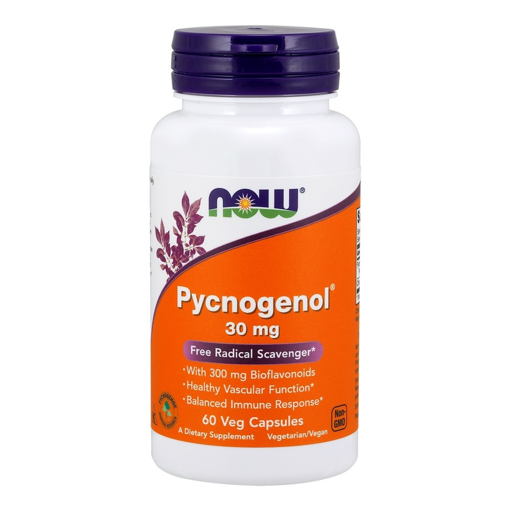 Now Foods Pycnogenol 30mg Immune Support 60 Vcapsules