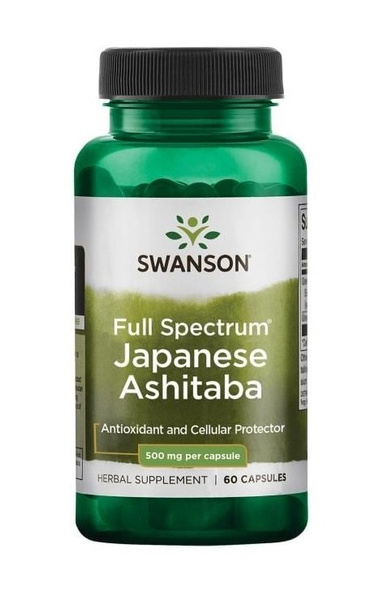 Swanson Ashitaba 500mg Supporting Liver and Kidney Function 60 Capsules