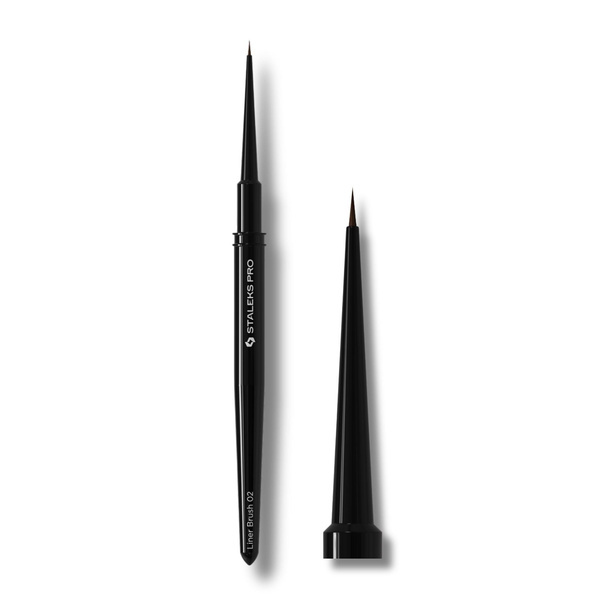 Staleks Pro Expert Brush-Liner For Nail Art Fine Detail And French Smile Lines 0.9 mm Tip Length 10 mm And 1 mm Tip Length 5–7 mm-NBE-02 (5mm)
