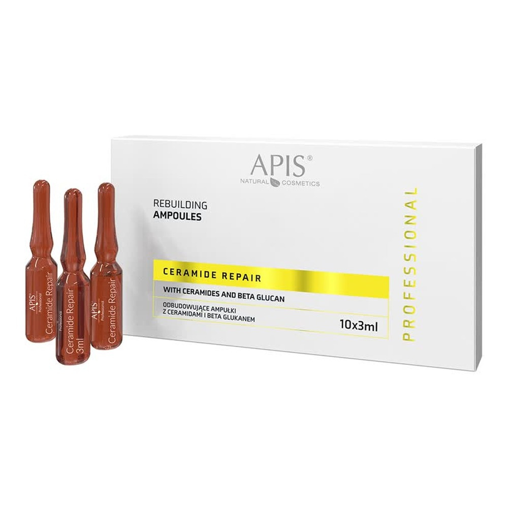 Apis Professional Ceramide Repair Rebuilding Ampoules with Ceramides and Beta Glucan 10x3ml