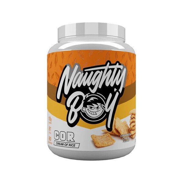 Naughty Boy Cream of Rice Cinnamon Cereal Carbohydrate Supplement for Energy and Muscle Support 2000g