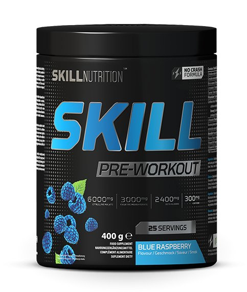 Skill Nutrition Skill Pre-Workout Blue Raspberry 400g