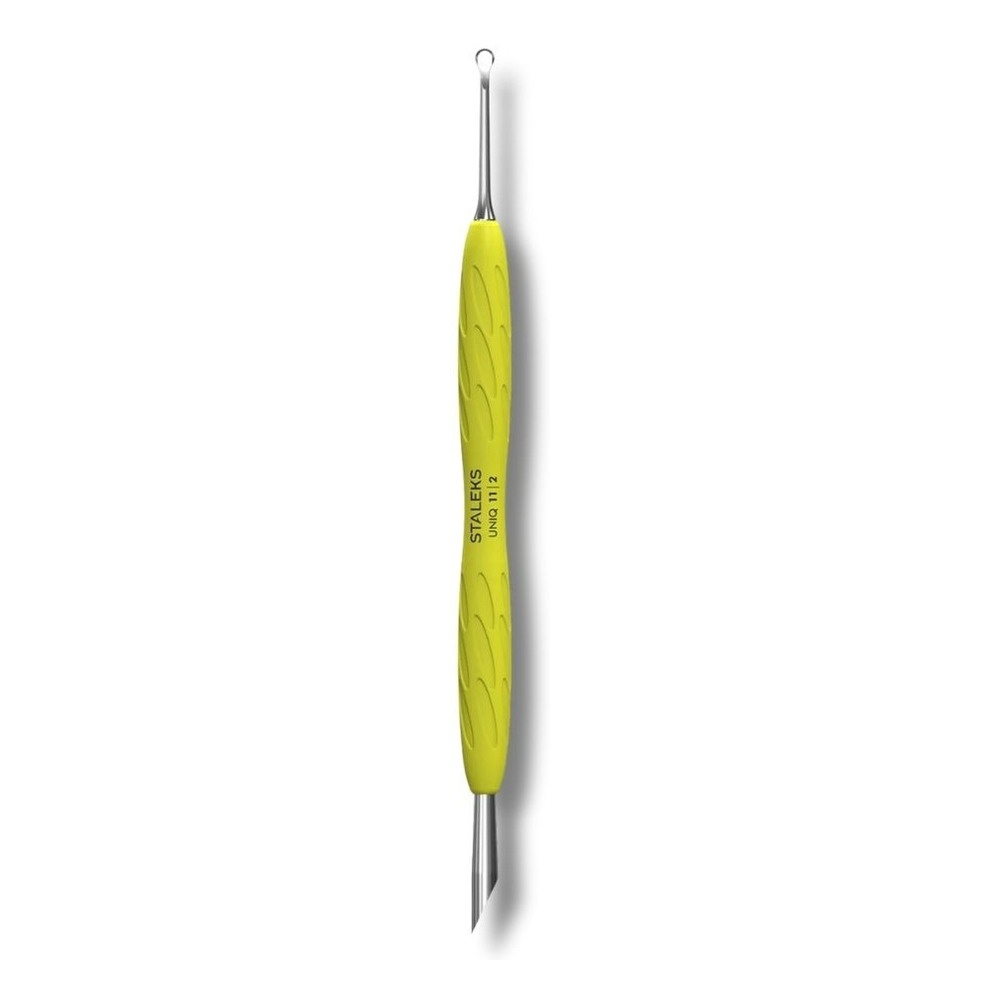 Staleks UNIQ 11 Type 2 Manicure Pusher with Silicone Handle