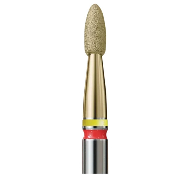 IQ Nails 2in1 Duo Diamond Nail Drill Bit Flame 2.3mm Fine Grid