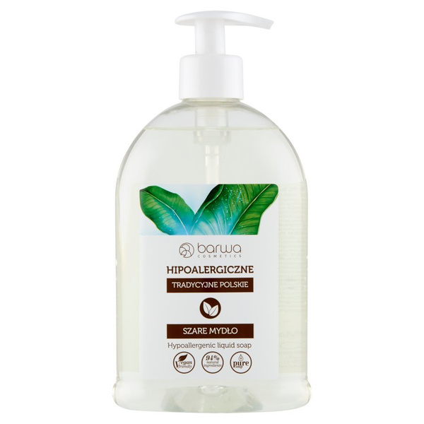 Barwa Hypoallergenic Traditional Polish Gray Soap 500ml