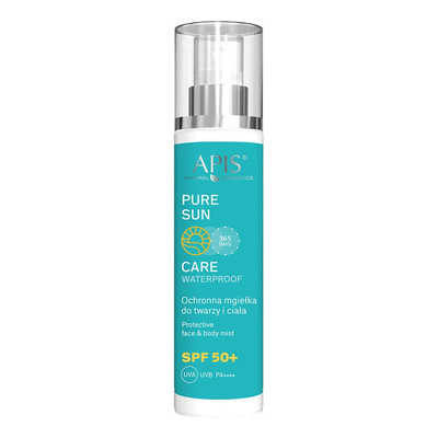 Apis Pure Sun Waterproof Protective Mist for Face and Body SPF 50 for All Skin Types 150ml