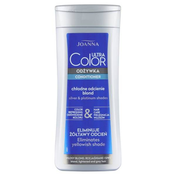 Joanna Ultra Blonde Hair Conditioner Eliminating Yellowish Color Shine Care 200ml