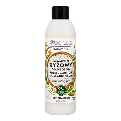 Barwa Natural Rejuvenating Rice Shampoo for Dry and Weakened Hair 300ml