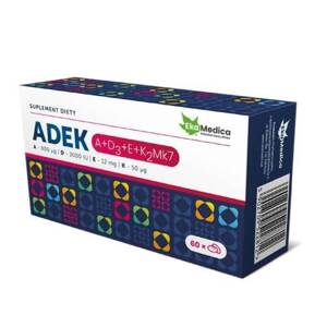 EkaMedica ADEK Vitamin Complex A+D3+E+K2Mk7 60 Capsules