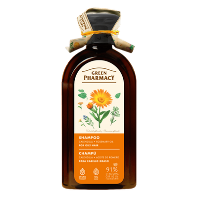 Green Pharmacy Shampoo for Normal and Greasy Hair with Calendula 350ml