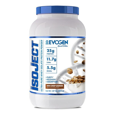 Evogen IsoJect Whey Protein Isolate Mini Crips Cookies Flavour 850g