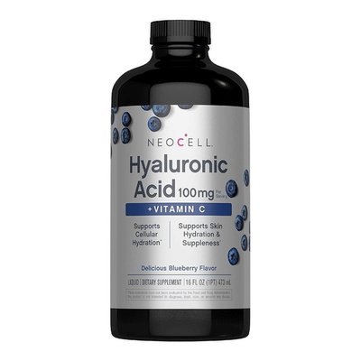 Hyaluronic Acid Liquid, Blueberry - 473 ml.