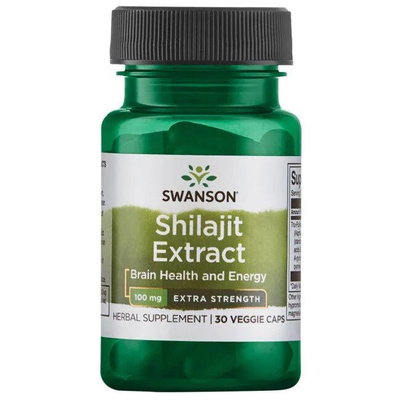 Swanson Shilajit Extract 100mg Adaptogen for Energy 30 Vcapsules