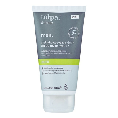 Tolpa Dermo Men Pure Charcoal Face Wash Gel 150ml