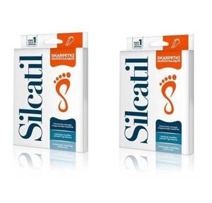 2x Silcatil Exfoliating Moisturizing Socks Removes Calluses 1 pair