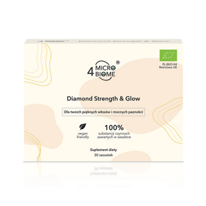4 Microbiome Diamond Strength & Glow for Beautiful Hair and Nails 30 Sachets Best Before 31.10.24