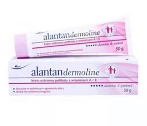 AlantanDermoline Protective SemiGreasy Cream with Vitamins A  E for Dry Skin 50g