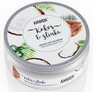 Anwen Moisturizing Low Porosity Hair Mask with Coconut and Clay 200ml