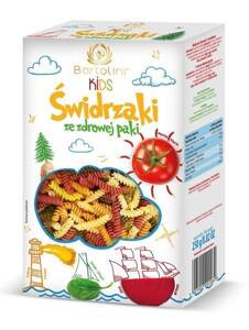Bartolini Kids Pasta Fusilli with Tomatoes Spinach and Beetroot for Children 250g