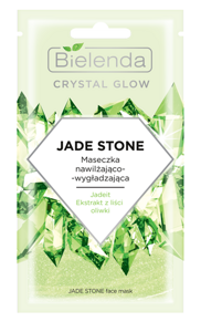Bielenda Crystal Glow Jade Stone Moisturizing and Smoothing Face Mask 8g