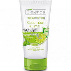 Bielenda Cucumber and Lime Wash Gel Peeling and Serum 3in1 for Combination and Oily Skin 150g