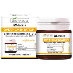 Bielenda Dr Medica Overpigmentation Brightening Night Cream STEP 2 with Arbutin Niacinamide & Whitening Peptide 50ml