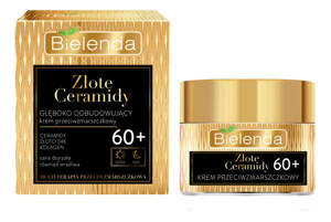 Bielenda Gold Ceramides Deeply Rebuilding Anti Wrinkle Day and Night Cream 60+ 50ml