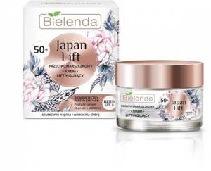 Bielenda Japan Lift Lifting Anti Wrinkle Day Face Cream 50+ SPF 6 for Mature Skin 50ml