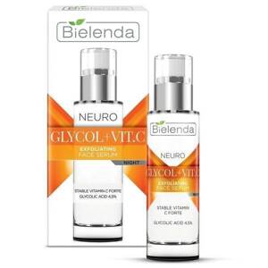 Bielenda Neuro Glicol Exfoliating and Rejuvenating Serum Night Treatment with Vitamin C 30ml