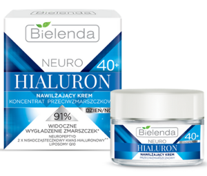 Bielenda Neuro Hialuron Moisturizing Anti Wrinkle Cream Concentrate 40+ for Day and Night 50ml