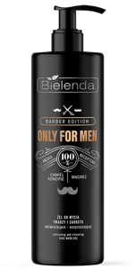 Bielenda Only for Men Barber Edition Refreshing and Cleansing Facial and Beard Wash Gel 190g