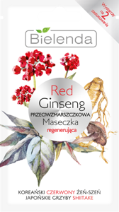 Bielenda Red Ginseng Anti-Wrinkle Regenerating Mask for Mature Skin 8g