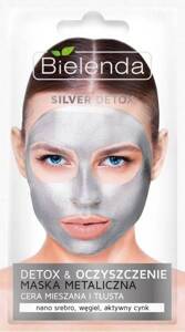 Bielenda Silver Detox Metallic Cleansing Mask for Combination and Oily Skin 8g