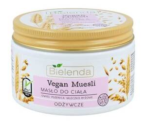 Bielenda Vegan Muesli Nourishing Body Butter with Oats Wheat and Rice Milk for Dry Skin 250ml