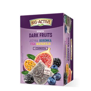 Big-Active Dark Fruits Fruit and Herbal Tea with Blackberry Blueberry and Fig 20x2.25g