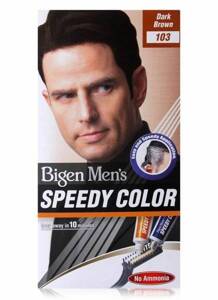 Bigen Speedy Color for Men Hair Dye No. 103 Dark Brown without Ammonia 1 Piece