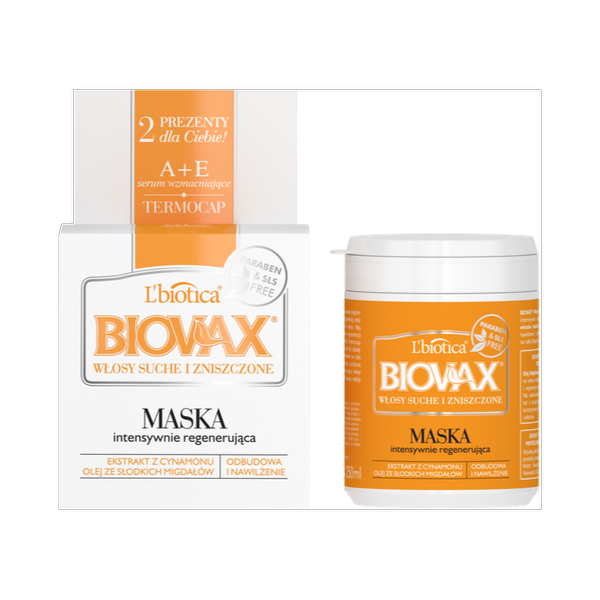Biovax Regenerating Mask For Dry And Damaged Hair 250ml BEST BEFORE 31/03/22