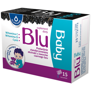 Blu Baby Double Standardized Black Elderberry Extract 15 Sachets
