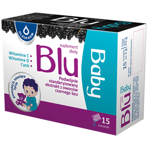 Blu Baby Double Standardized Black Elderberry Extract 15 Sachets Best Before 31.08.24