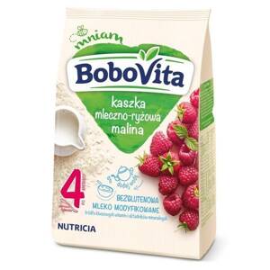 BoboVita Gluten Free Milk Rice Porridge with Raspberry Flavor after 4th Month 230g