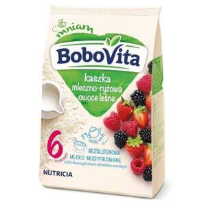 BoboVita Milk Rice Porridge with Forest Fruits Flavor Gluten Free after 6th Month 230g