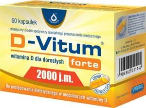 D-Vitum forte 2000 IU Healthy Bones Teeth Immune System 60 caps.